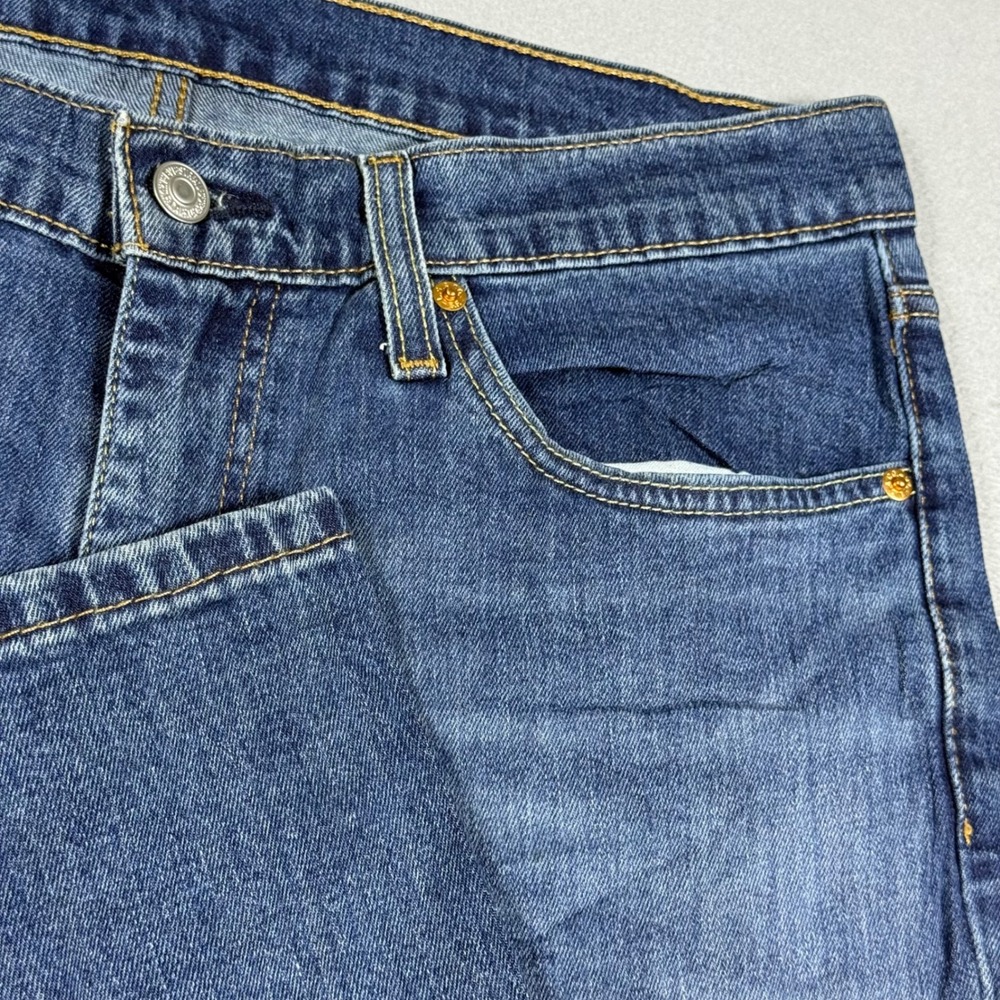 Levis 511 Slim Fit Jeans Mens Blue Denim Stretch Pants W34 L32